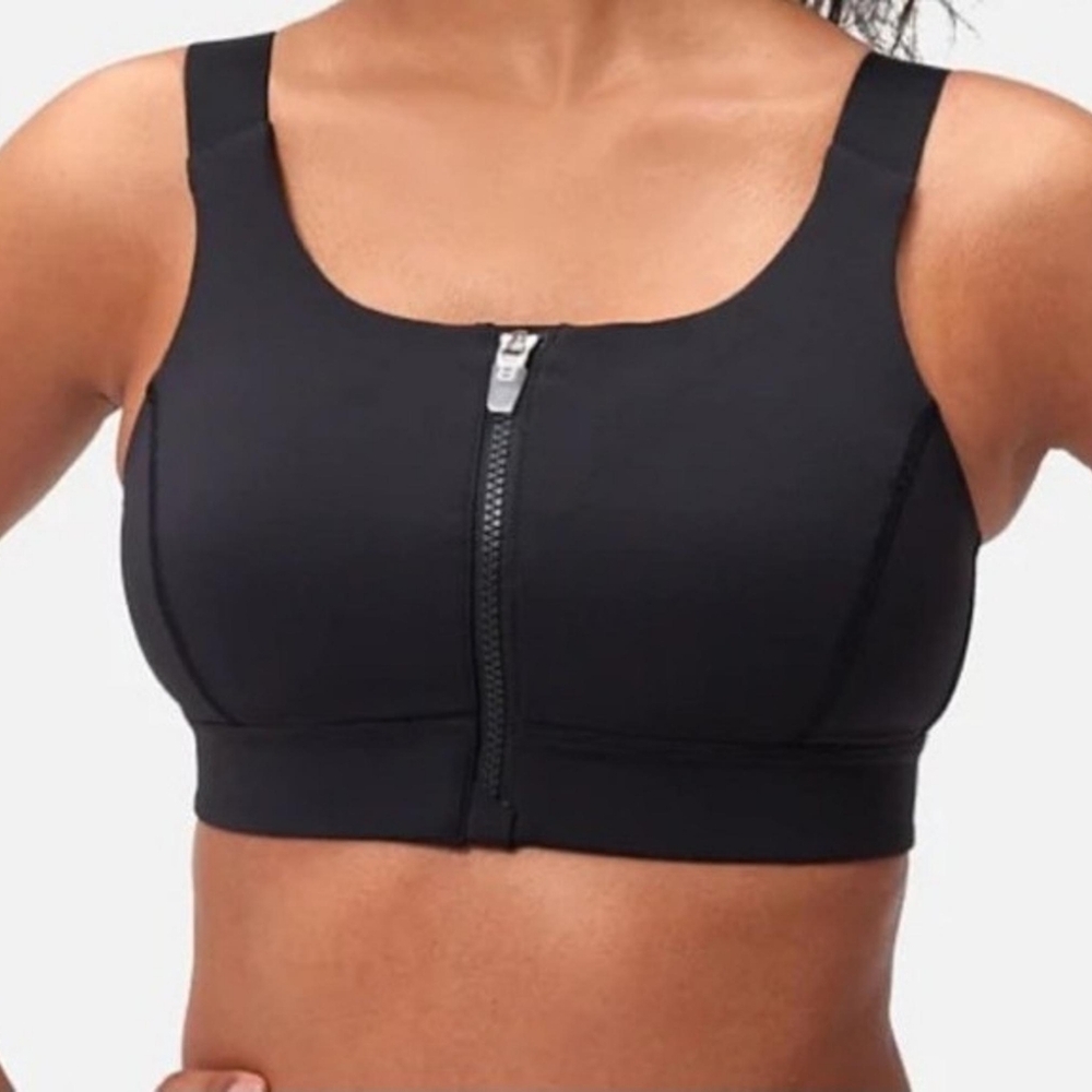Womans Outdoor Voices Powerhouse Zip Adjustable Sports Bra Size S/M